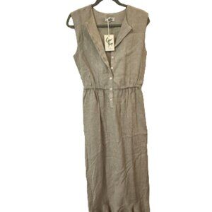 Coco Shop Long Linen Dress – Size Small